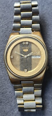 Seiko 5 Gents Mens Automatic Self Winding Watch Wristwatch 6309-6060 A5 MX11