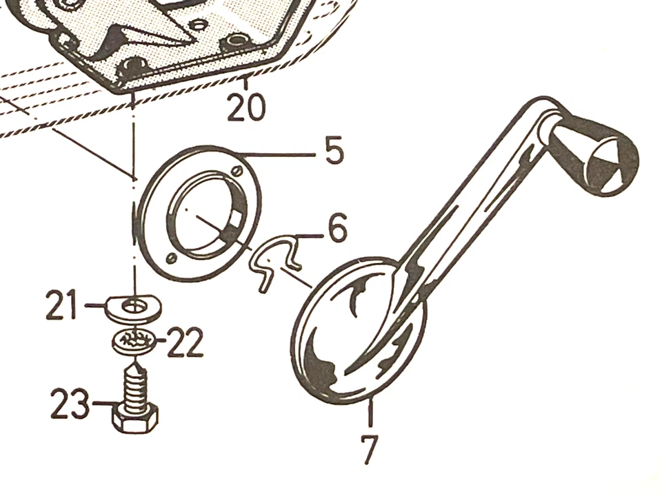 FORD TAUNUS 12M/15M/17M/20M/26M 1957-72 ESCORT++ CLIP PARA MANIJA DE VENTANA/RESORTE ¡NUEVO! Foto 4 de 4