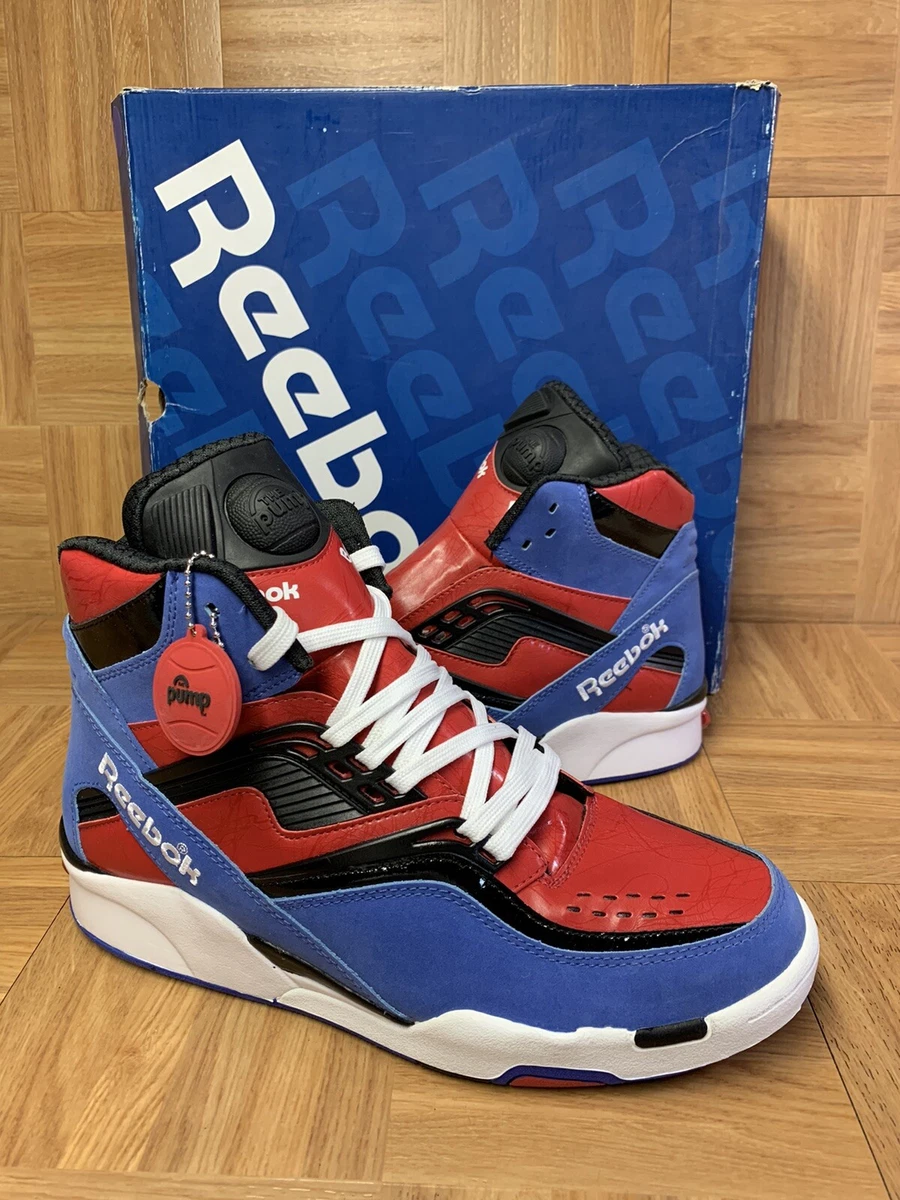 RARE Reebok Twilight Zone Pump Blue Red Black Dominique Wilkins