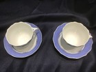 2 WEDGWOOD SCANDIC BLUE COPENHAGEN tea cup & saucer sets. NEVER USED!! — photo 3