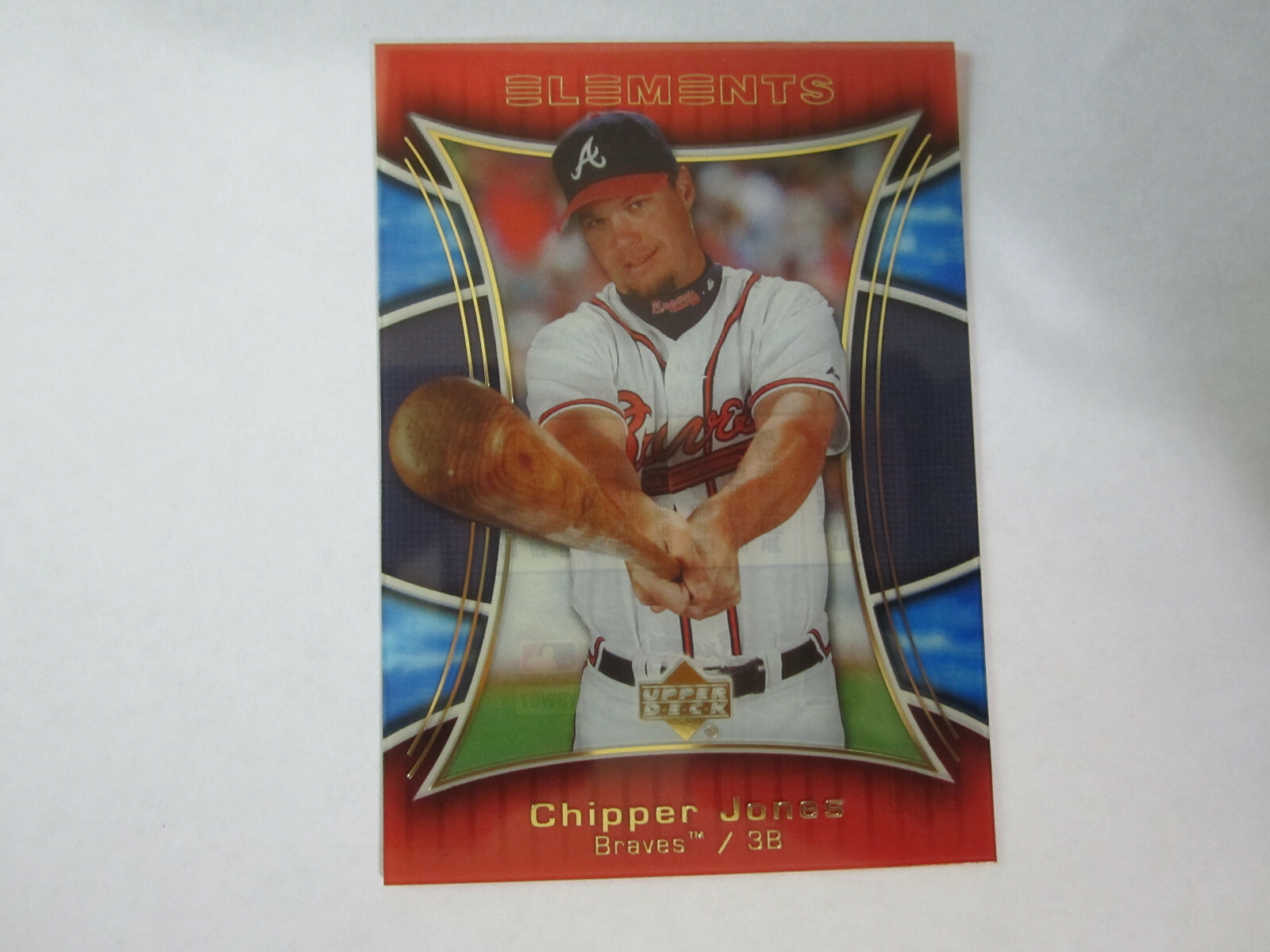 2007 Upper Deck Elements # 87 Chipper Jones Card (B19) Atlanta Braves
