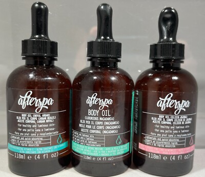 Afterspa Body Oil for Skin, 4 oz. - CHOOSE SCENT!