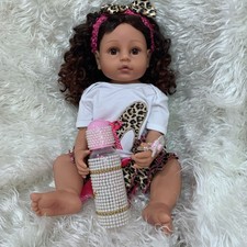 black reborns with long hair