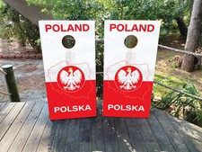 FADEPROOF Cornhole Board Wraps Laminated  / Poland / Polska