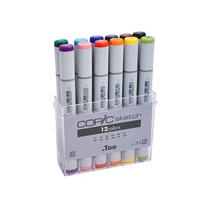 Details About Copic Sketch Marker 12 Color Basic Set