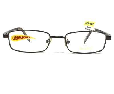 Reality R 3815 MBR Kids Eyeglasses Frames Brown Rectangular Full Rim 46-18-138