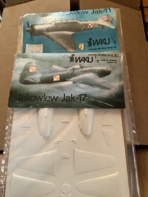 2 WAKU 1/72 Jakowlew Jak-11 & Jak- 17 vacform  Kit scale 1/72