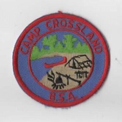 Camp Crossland BSA RED Border [CA-801] | eBay