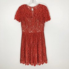NWT Eliza J Lace Cap Sleeve Shift Dress Corral