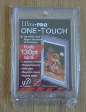 Ultra Pro 1x Frosted Border UV One-Touch 130pt Magnetic Trading Card Holder
