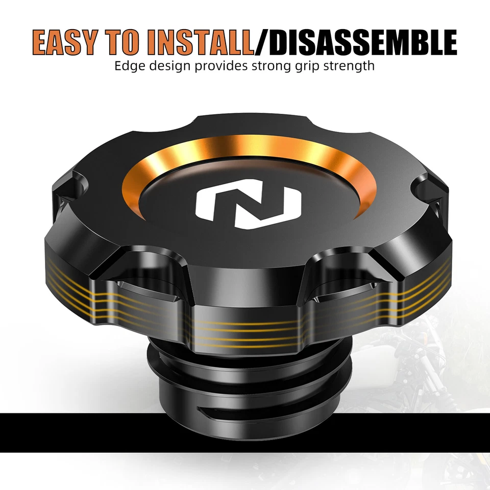 Tapa de tanque de combustible de gasolina de aluminio para Harley Sportster 1200 Roadster XL1200R 2004,2007 Foto 3 de 4