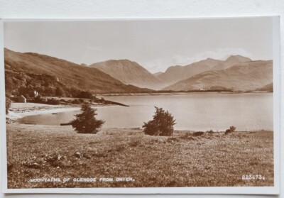 Vintage Postkarte Berge Von Glencoe Von Onich