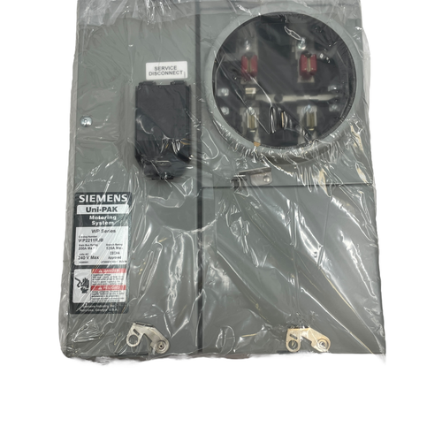 Siemens WP2211RJB 2-Gang 200A 125 Amp Uni-PAK Metering System Gray #NO5584 - Picture 9 of 9