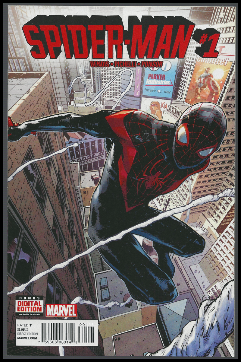 SPIDER-MAN #1-A (2016) 1ST PRINT 1ST MILES SOLO IN MARVEL-616