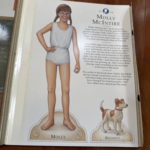 Nuovi set di bambole di carta bambola americana Molly sigillate libri non tagliati - Foto 6 di 23