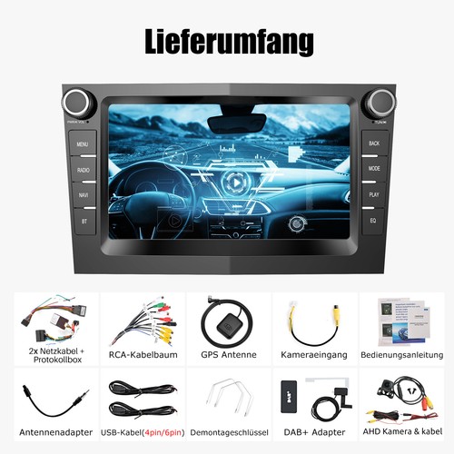 Android 13 Autoradio DAB+ GPS RDS Carplay Für Opel Combo Astra H Corsa C D Combo - Bild 14 von 15
