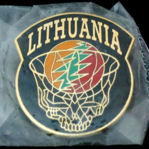 Pin Grateful Dead Vintage 1996 Lituania Baloncesto Pinback Insignia Lietuva 96 Nuevo - Imagen 5 de 12