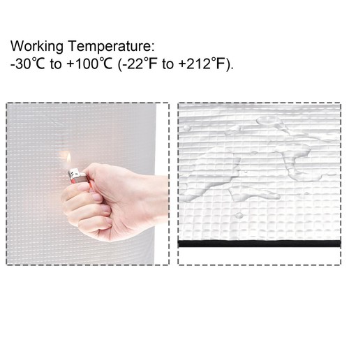 Isolamento Foglio,1,5 mx0,5 mx5mm Alluminio Goffrato Foglio Calore Resistente - Foto 5 di 5
