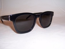 NEW SAINT LAURENT SUNGLASSES SL M124 001 BLACK/BLACK 49MM AUTHENTIC 124