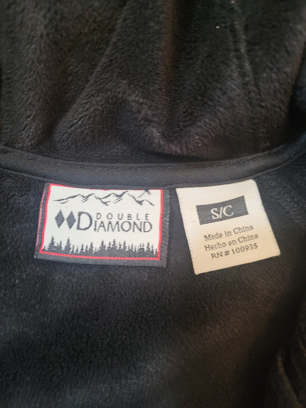 Double Diamond Black Softshell Plush Lined Hooded… - image 5