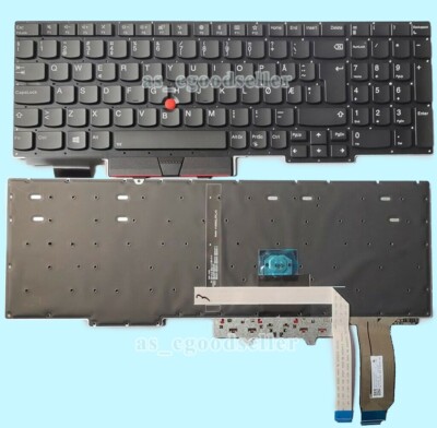 For Lenovo Thinkpad E15 Gen 2 2021 Keyboard Nordic Norwegian BACKLIT, No Frame