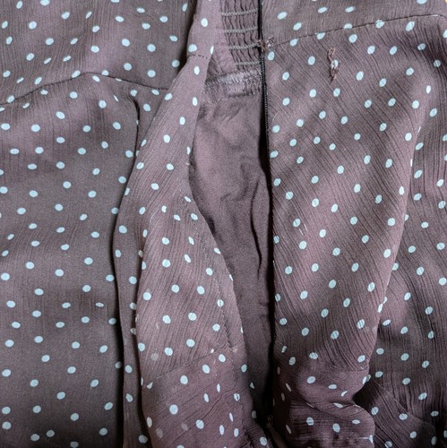 Abercrombie & Fitch Y2K Babydoll Polka Dot Mini Dress Sz XXS - 第 6/8 張圖片