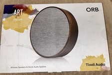 New In Box Art By Tivoli Orb Wireless Speaker  W Stand Black Home Audio Systems