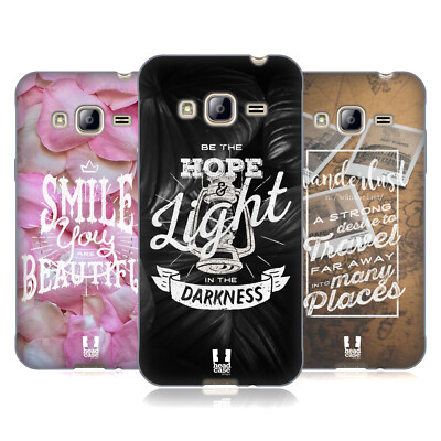 HEAD CASE INSPIRATIONAL KREIDE-TYPOGRAPHIE GEL HANDYHÜLLE FÜR SAMSUNG HANDYS 3