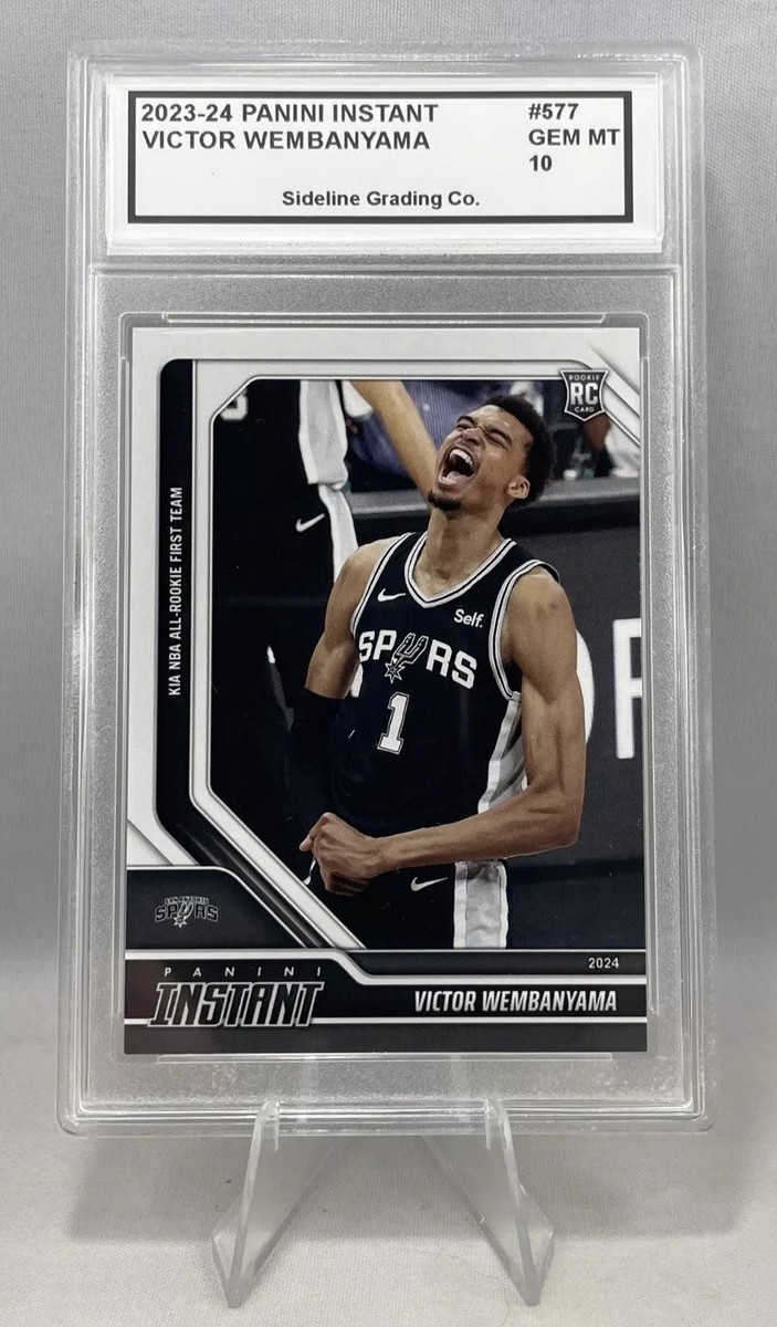 victor wembanyama graded rookie card Victor Wembanyama Rookie Graded Gem Mint 10 2023-24 Panini NBA All-Rookie  Team