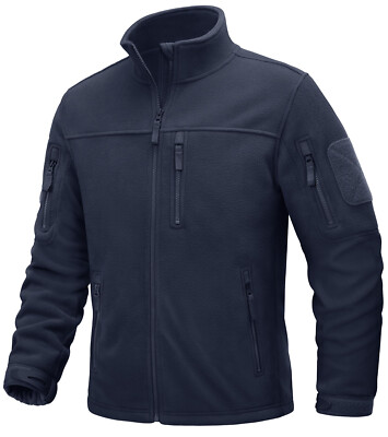 Men's Fleece Jacket Softshell Warm Full Zip Winter Jackets Outdoor Hiking Coats