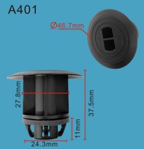 Autobahn88 Confezione Da 20 Clip Per Stampaggio A Bilanciere, Compatibili Con GM E Toyota. Riferimenti OEM: 88970495, 88973654, 7692452021. Materiale Nylon.