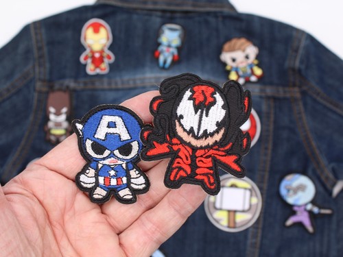 Superhero Iron on sew on patches for kids. hulk, groot, batman, ironman - Picture 11 of 12