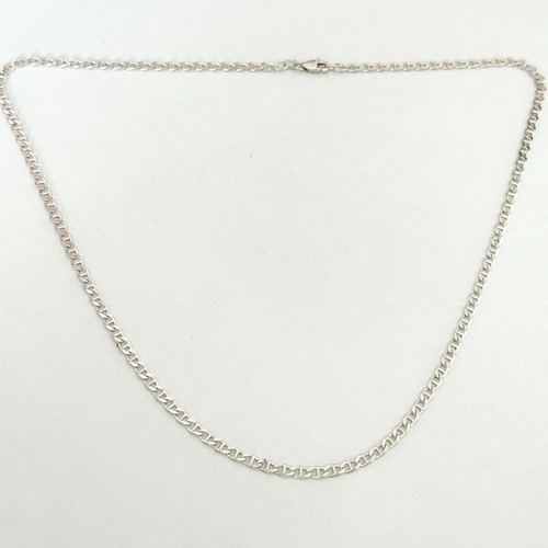 9,3 Mm 925er Sterlingsilber, Rhodiniert, Gepuffte Mariner-Glieder