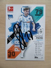 Krzysztof Piatek autograph signed TC Topps Bundesliga Hertha BSC 21/22
