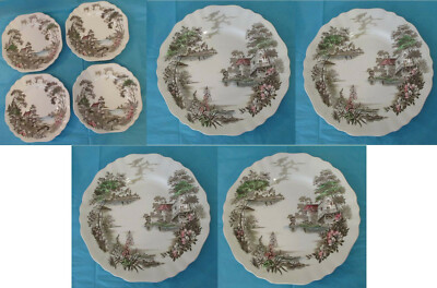 English Staffordshire Olde Avon Dale Plates 7'' & 10'' (Buy One Get 3 Free) 