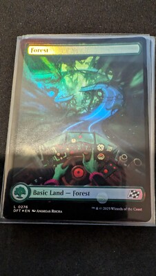 Basic Land, Forest 276, Full Art Driver's Seat FOIL