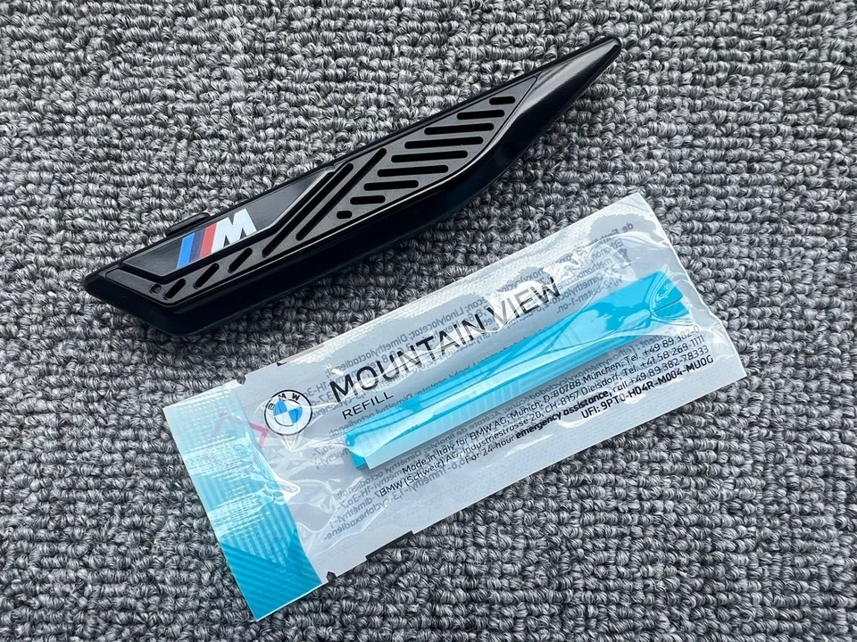 ПОДЛИННЫЙ BMW НАТУРАЛЬНЫЙ ВОЗДУХ M ПРОИЗВОДИТЕЛЬНОСТЬ ЧЕРНЫЙ ОСВЕЖИТЕЛЬ ГОРНЫЙ ВИД СТАРТОВЫЙ НАБОР - Изображение 3 из 3