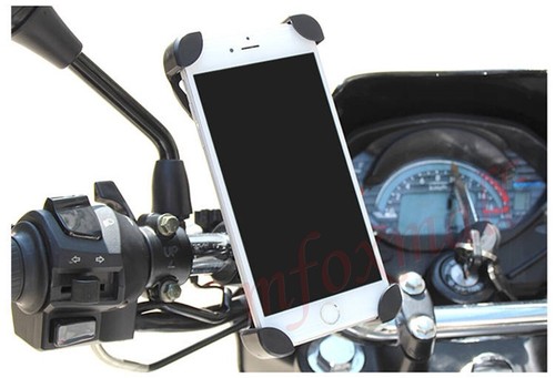 Motorbike Motocross 360° Rotating Cell Phone Mount Holder For All Mobile Phones - Picture 4 of 12