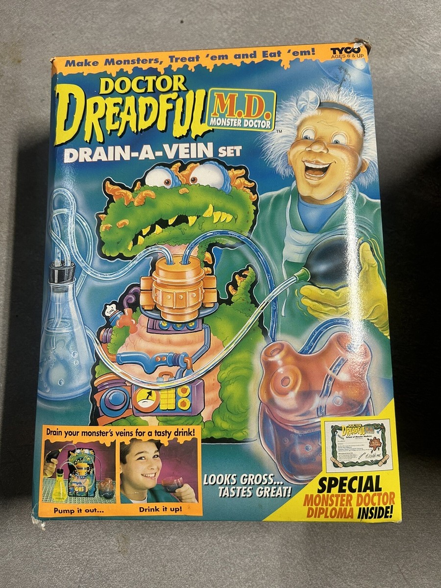 DoctorDreadful Drain-A-Vein / ドクタードレッドフル TYCO DOCTOR DREADFUL DRAIN A VEIN SET New In Box! Rare!Wacky