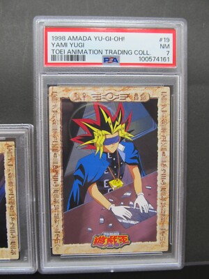 Sequential Set PSA 8 7| 1998 AMADA Yugioh Yami Yugi #19 24 Toei
