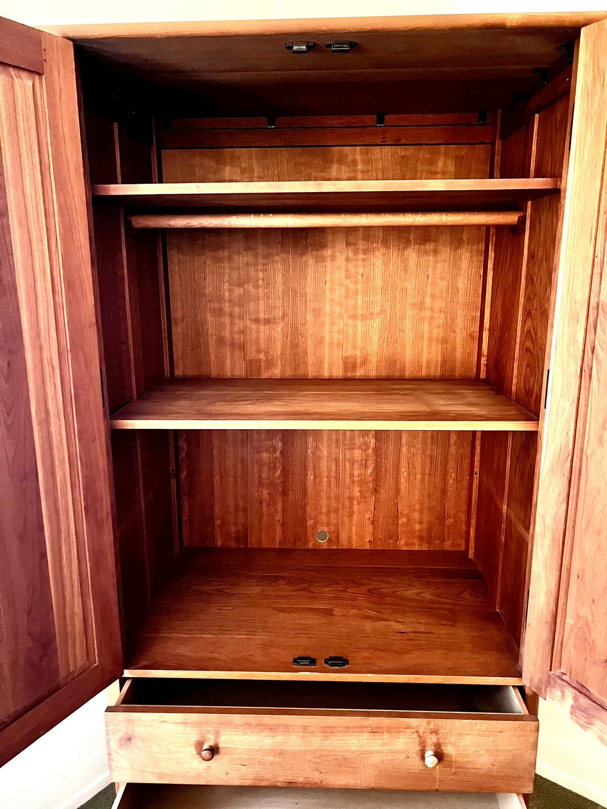 Armoire Wardrobe Solid Cherry. Vermont Furniture Designs Room and