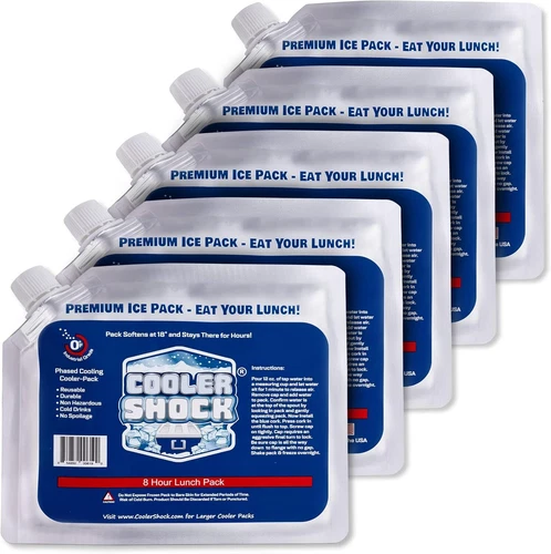 Reusable Ice Packs for Cooler - Long Lasting Cold Freezer Packs