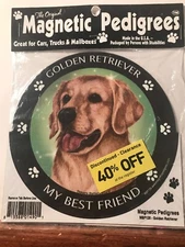Pet Gifts USA Magnetic Pedigrees Dog Magnet - GOLDEN RETRIEVER "My Best Friend"