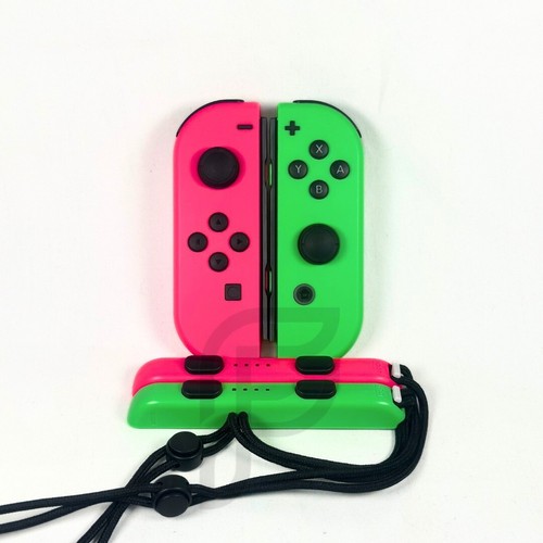 Neon Pink Grün Hall Effekt Nintendo Switch JoyCons Wireless - mit Handschlaufen - Bild 14 von 166