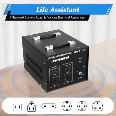 10000 Watt Voltage Converter Transformer Heavy Duty Step Up / Down 220V-110V New