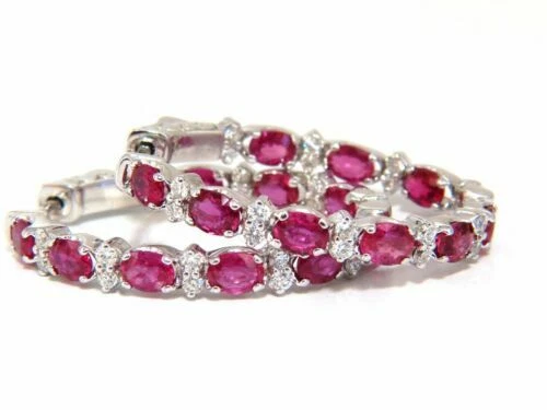 Echter Ohrschmuck Oval Diamant