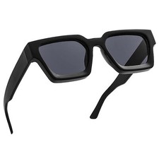 Rectangle Y2K 90s Retro Thick Square Frame Trendy Best Sunglasses for Men Women