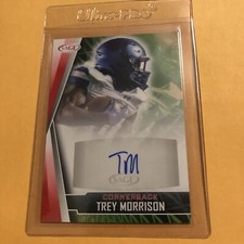 2022 Sage Trey Morrison auto! signed North Carolina rare red