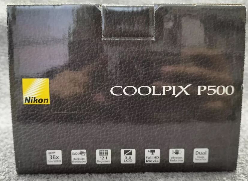 Nikon COOLPIX P500 12.1MP Digital Camera - Black for sale