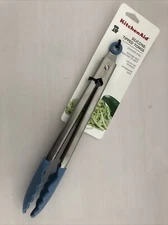 New KitchenAid Silicone Tipped Tongs Blue Velvet HBLA